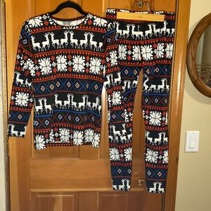 Christmas Thermal Underwear NWOT